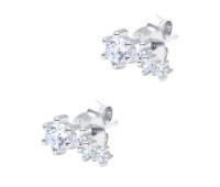 Shining CZ Crystal Silver Stud Earring STS-6241